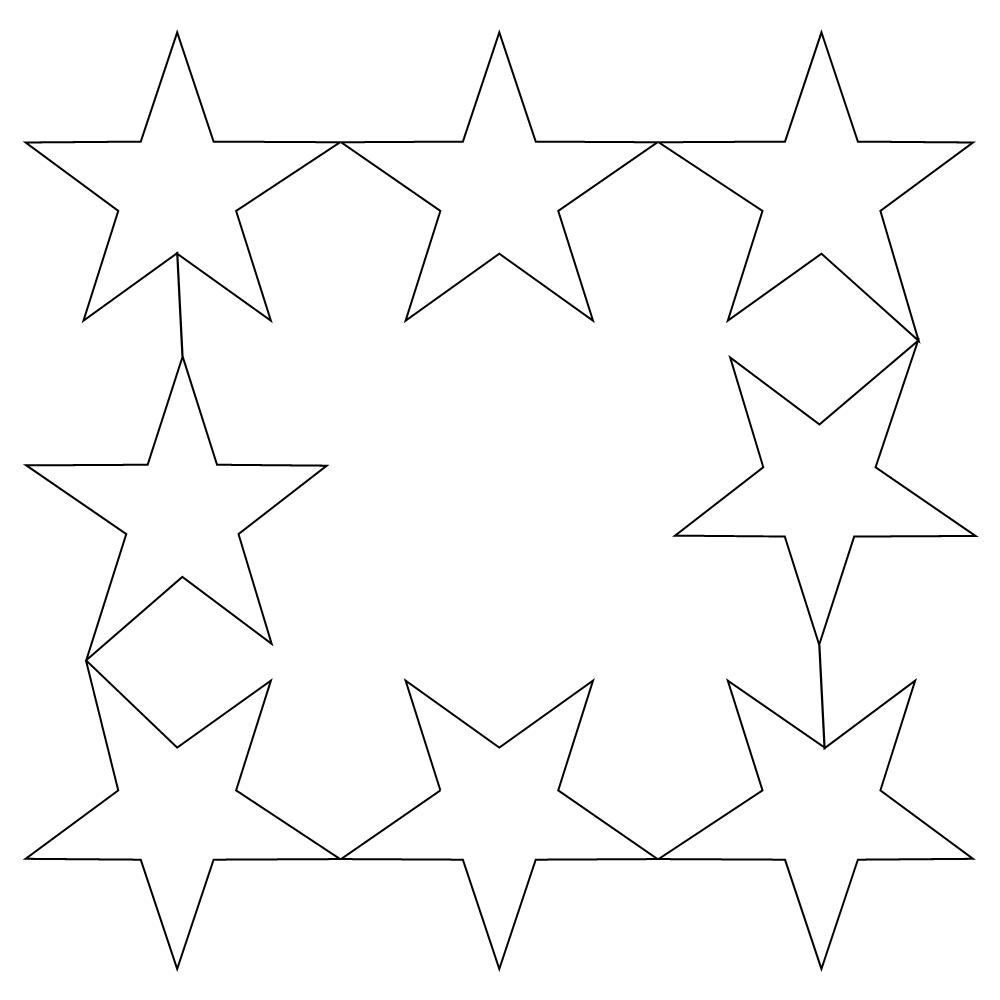 nine patch star frame Digital Pattern Sweet Dreams Quilt Studio